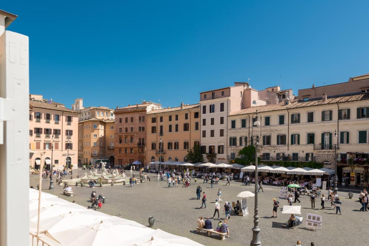 New! Amazing Piazza Navona View Appartement Rome Buitenkant foto