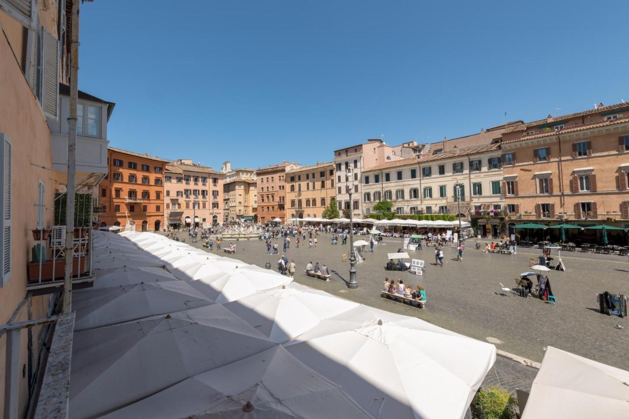 New! Amazing Piazza Navona View Appartement Rome Buitenkant foto